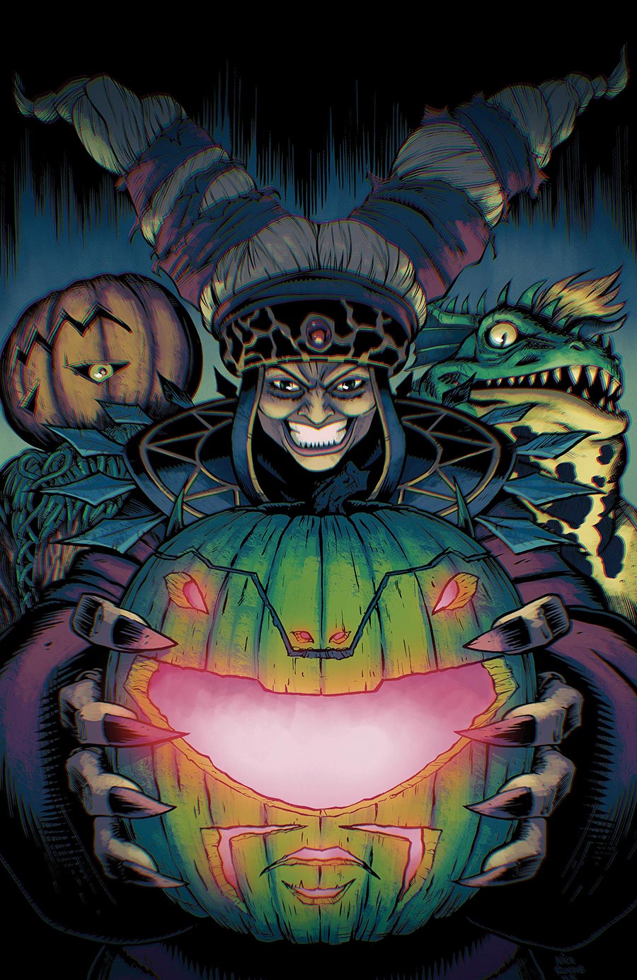 Mighty Morphin Power Rangers Halloween Special #1 (One Shot) Cover E Incentive Nick Roche Virgin Variant Cover