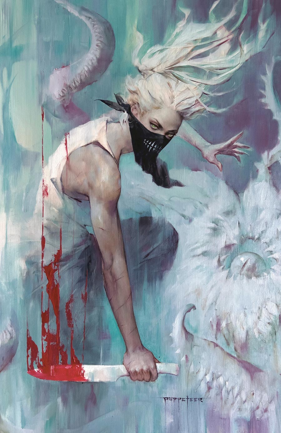 Something Is Killing The Children A Monster Hunter Walks Into A Bar #1 (One Shot) Cover F Incentive Puppeteer Lee Virgin Variant Cover