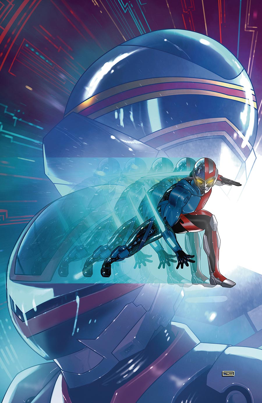 VR Troopers #3 Cover C Variant Taurin Clarke Virgin Foil Cover