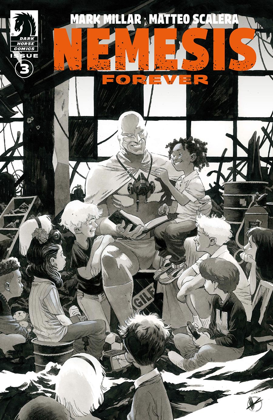 Nemesis Forever #3 Cover B Variant Matteo Scalera Black & White Cover