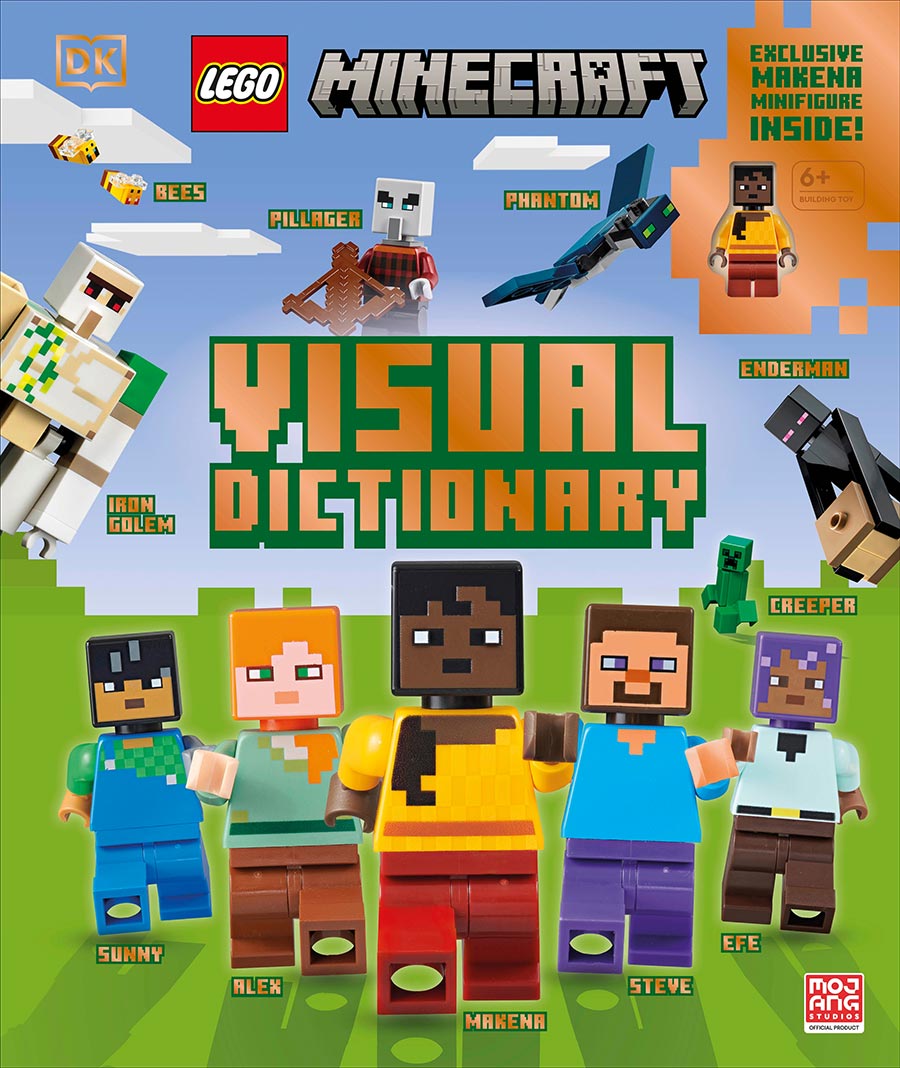 LEGO Minecraft Visual Dictionary With An Exclusive LEGO Minecraft Mini Figure HC