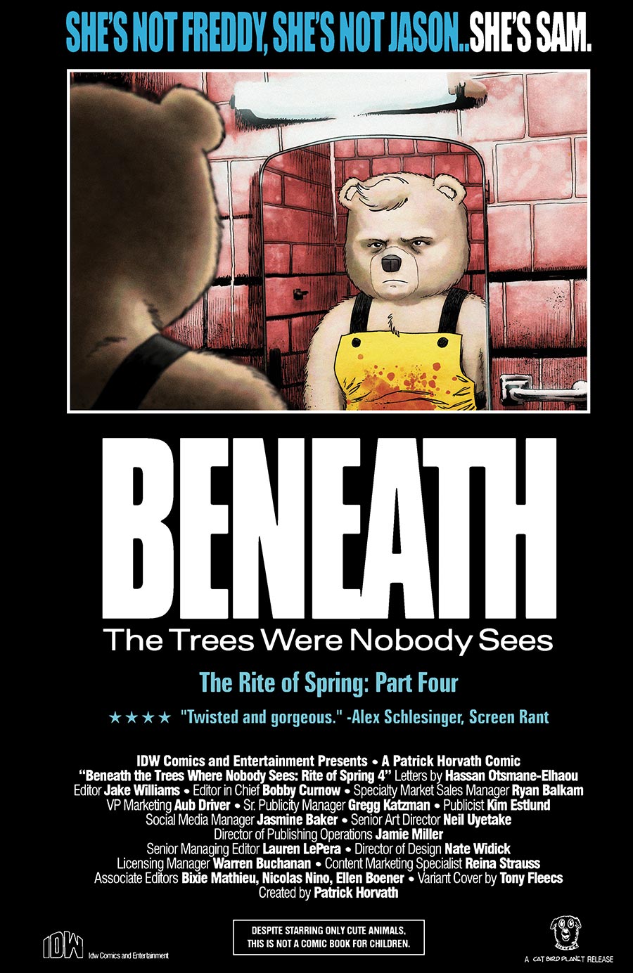 Beneath The Trees Where Nobody Sees Rite Of Spring #4 Cover B Variant Tony Fleecs Movie Homage Cover