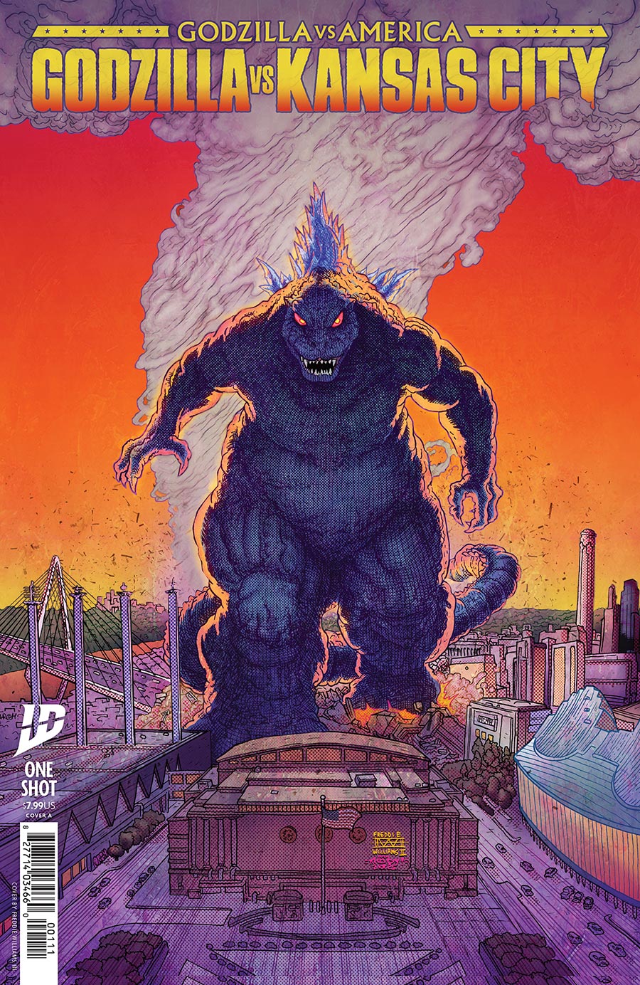 Godzilla vs America Godzilla vs Kansas City #1 (One Shot) Cover A Regular Freddie E Williams II & Buster Moody Cover