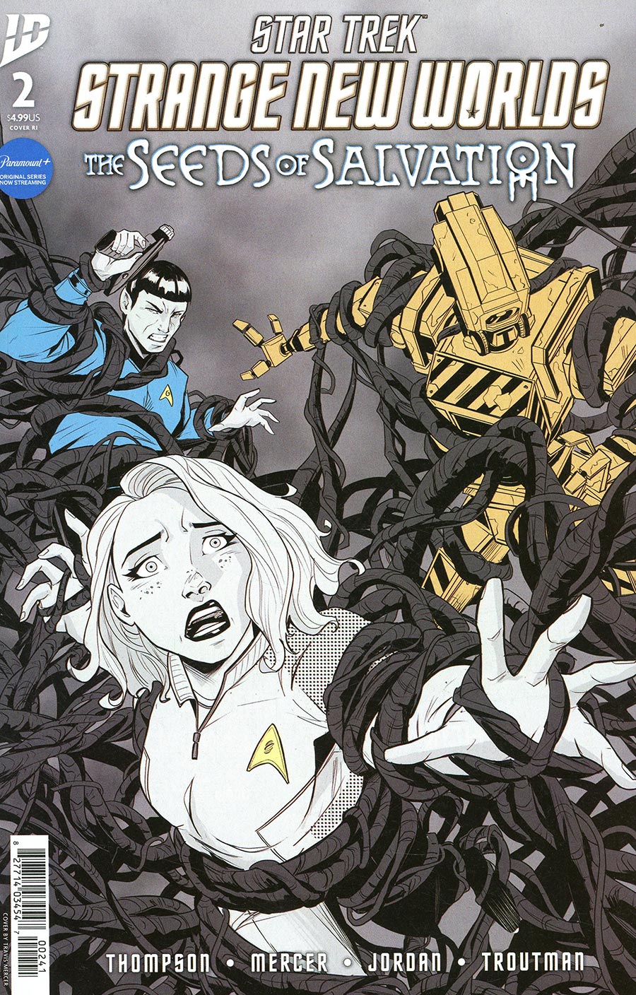 Star Trek Strange New Worlds The Seeds Of Salvation #2 Cover D Incentive Travis Mercer Black & White Cover