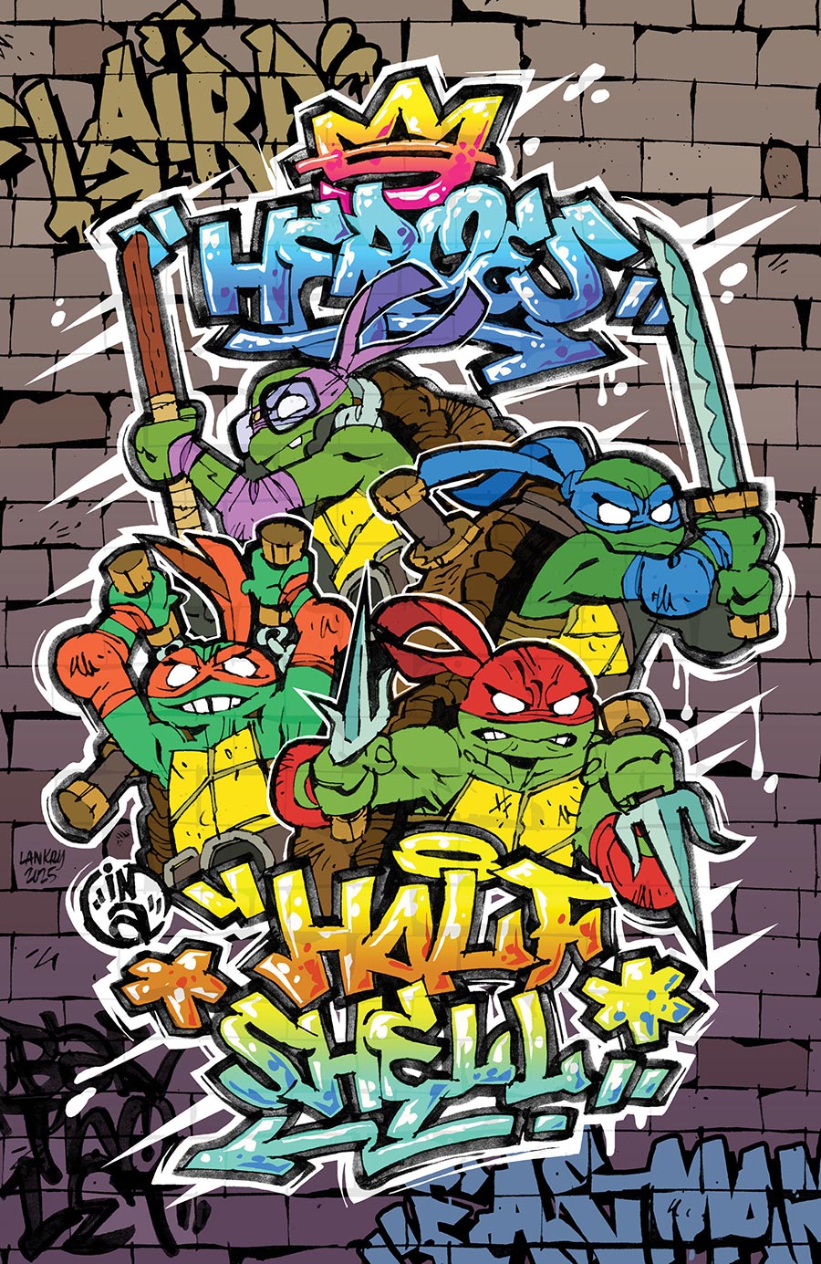 Tales Of The Teenage Mutant Ninja Turtles (Animated) #1 Cover D Incentive Jon Lankry Mural Virgin Variant Cover