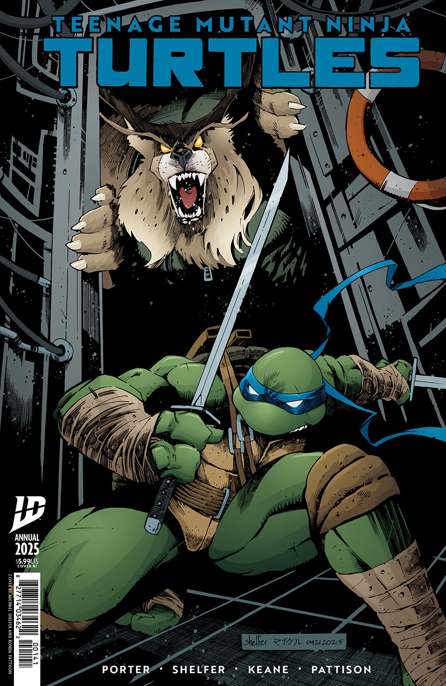 Teenage Mutant Ninja Turtles Vol 6 Annual 2025 #1 Cover D Incentive Michael Shelfer Variant Cover
