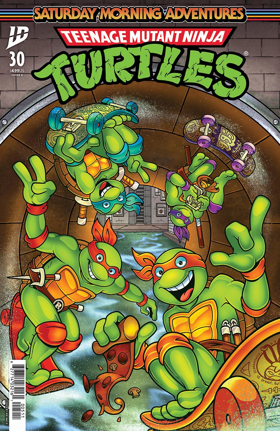 Teenage Mutant Ninja Turtles Saturday Morning Adventures Continued #30 Cover B Variant Rik Mack Cover