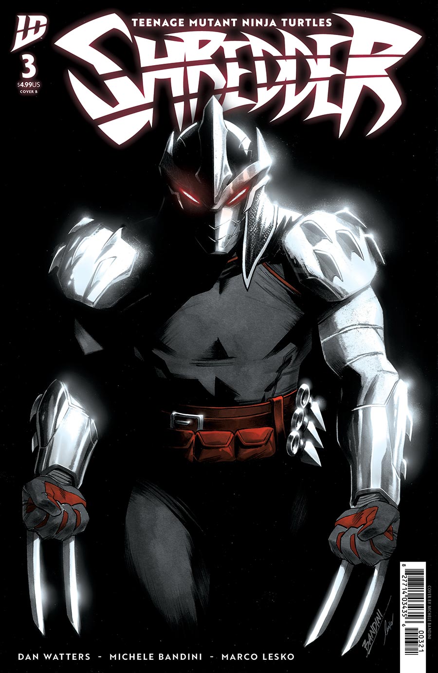 Teenage Mutant Ninja Turtles Shredder #3 Cover B Variant Michele Bandini Cover