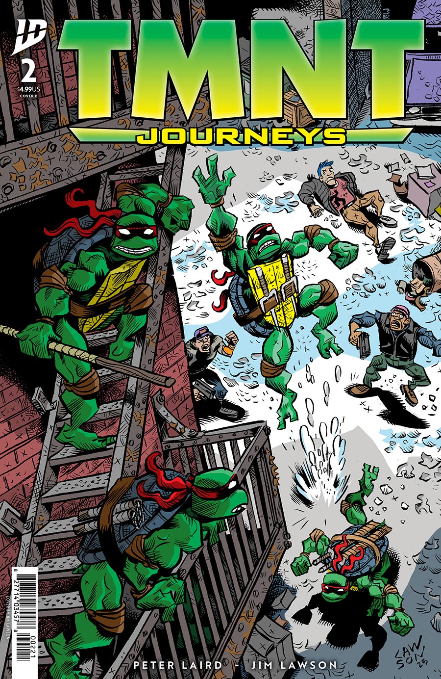 Teenage Mutant Ninja Turtles Journeys #2 Cover B Variant Jim Lawson Cover