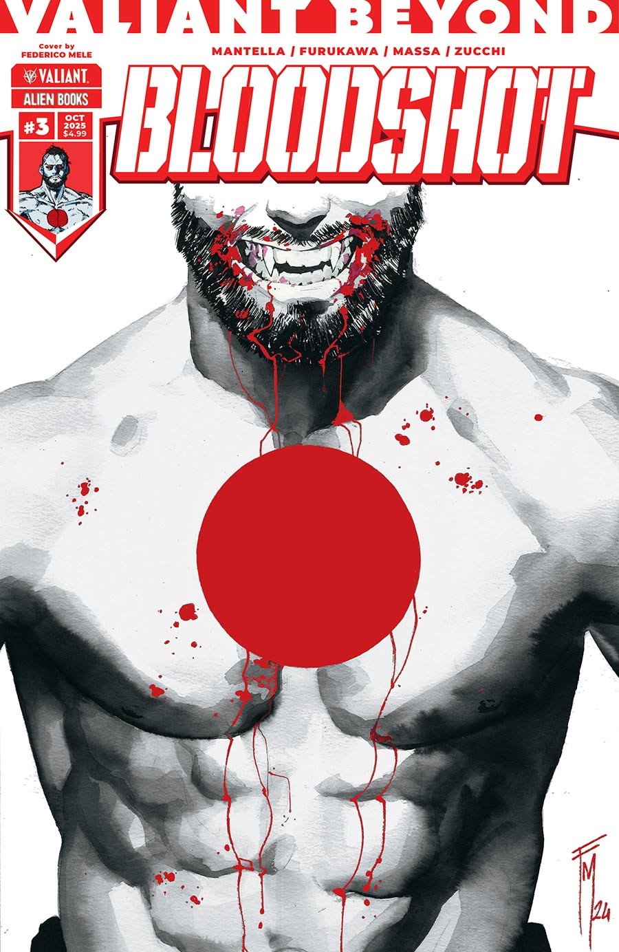 Valiant Beyond Bloodshot #3 Cover B Variant Federico Mele Cover
