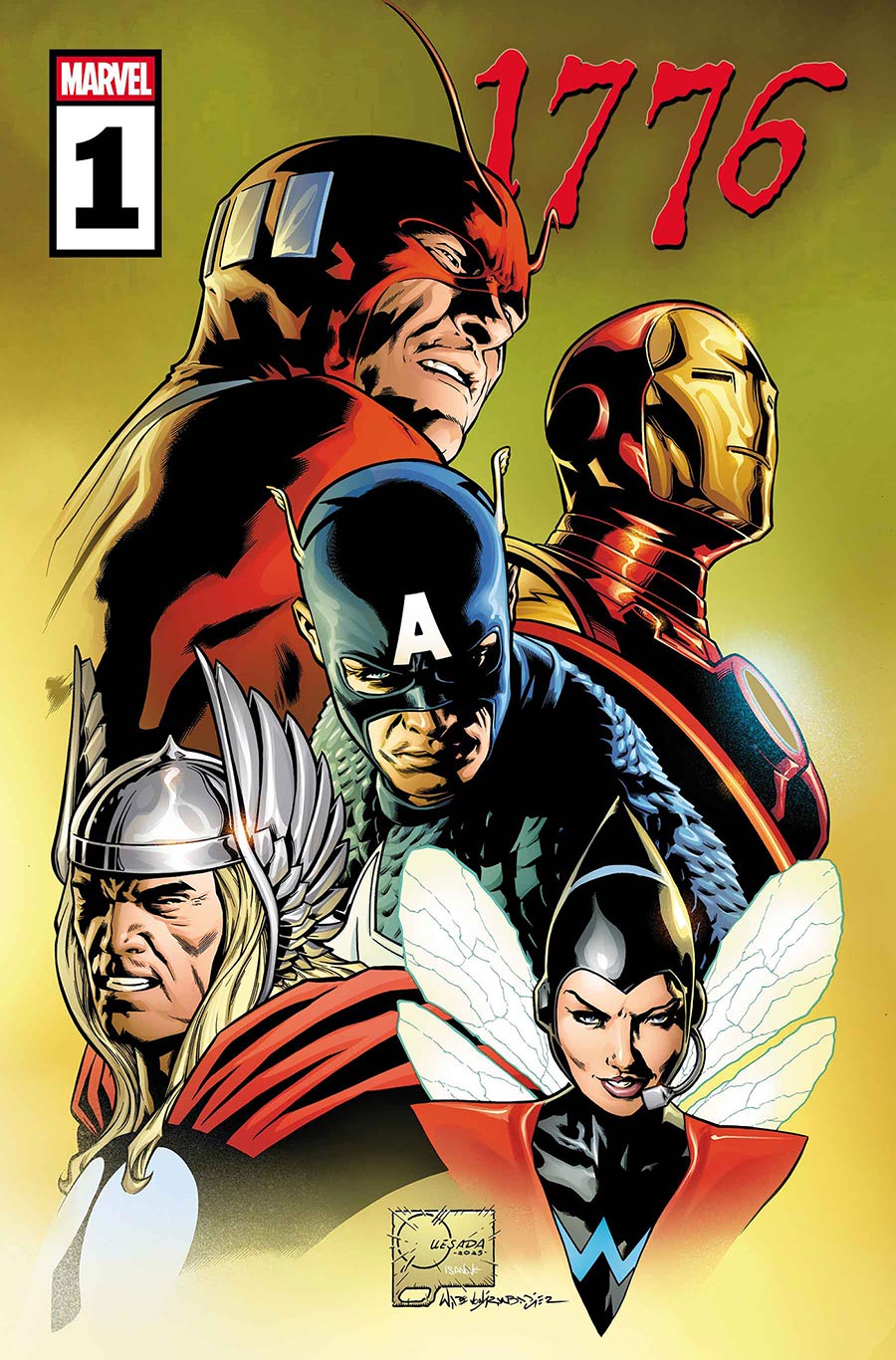 1776 #1 Cover D Variant Joe Quesada Avengers Cover