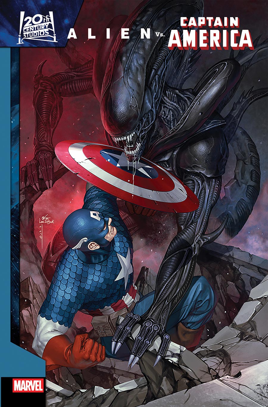 Alien vs Captain America #1 Cover B Variant Inhyuk Lee Cover