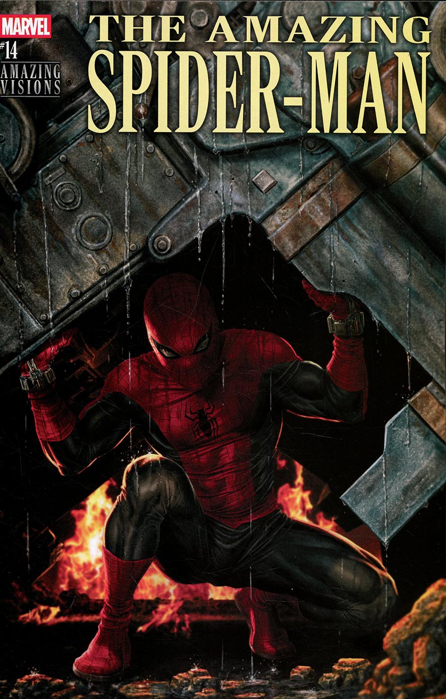 Amazing Spider-Man Vol 7 #14 Cover B Variant Lee Bermejo Amazing Visions Cover (#978)