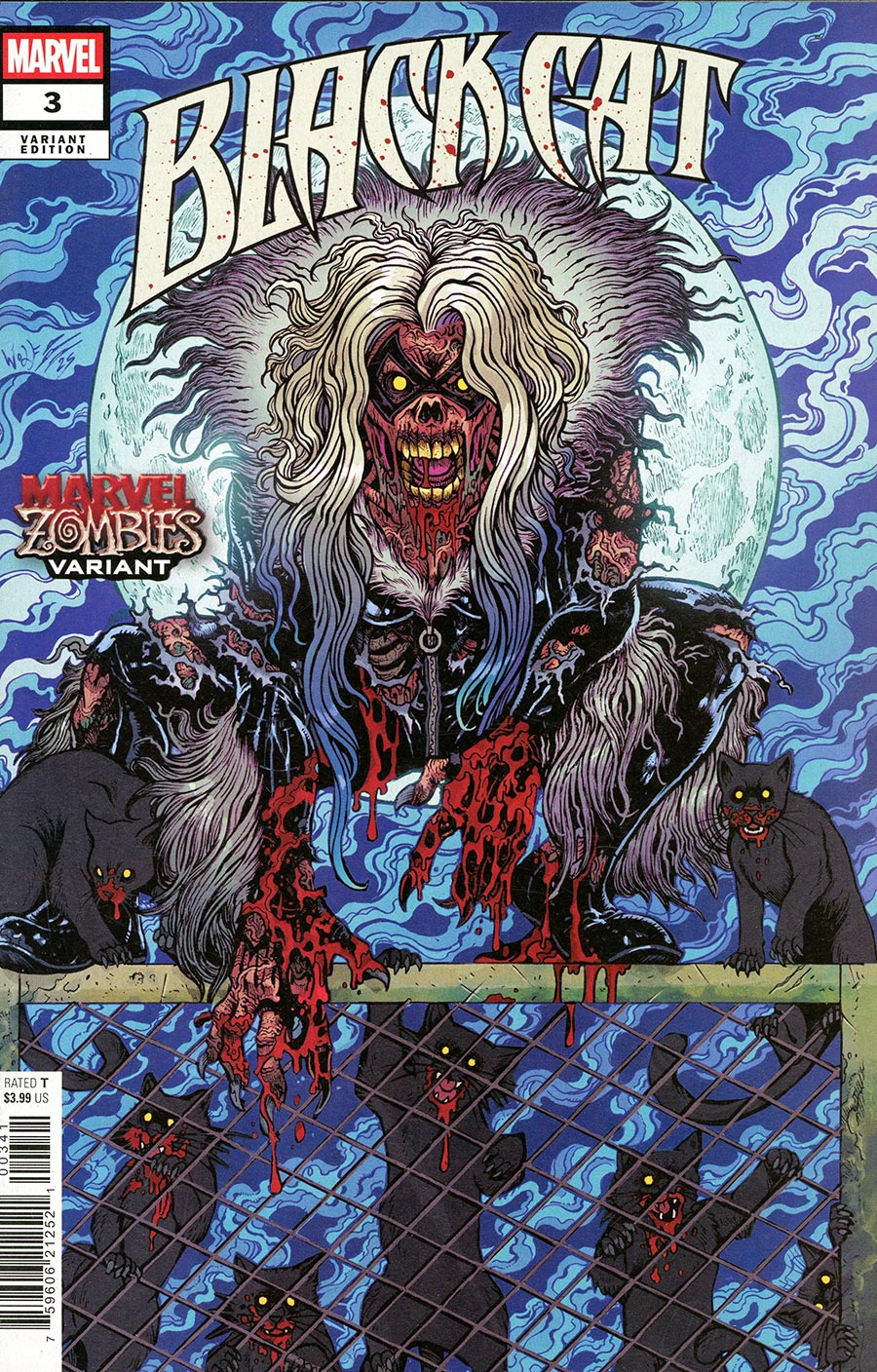 Black Cat Vol 3 #3 Cover C Variant Maria Wolf Marvel Zombies Cover