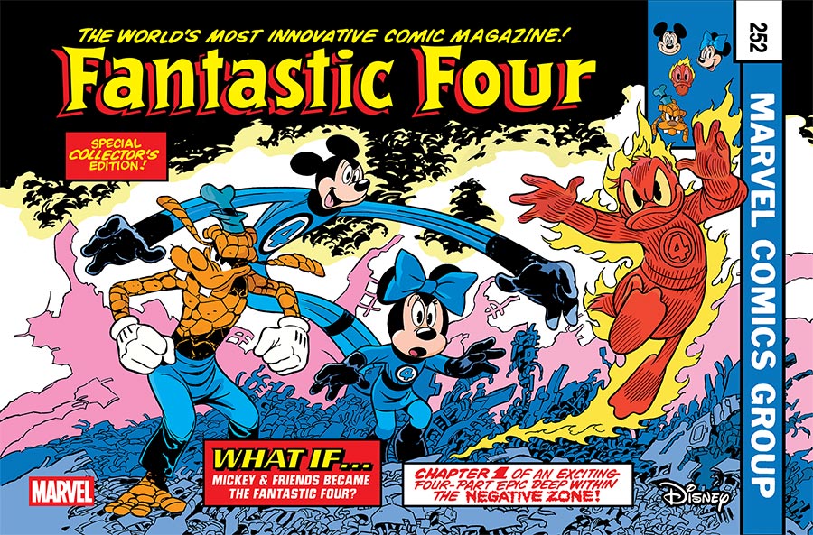 Fantastic Four Vol 8 #4 Cover C Variant Andrea Freccero Disney What If Fantastic Four Homage Cover