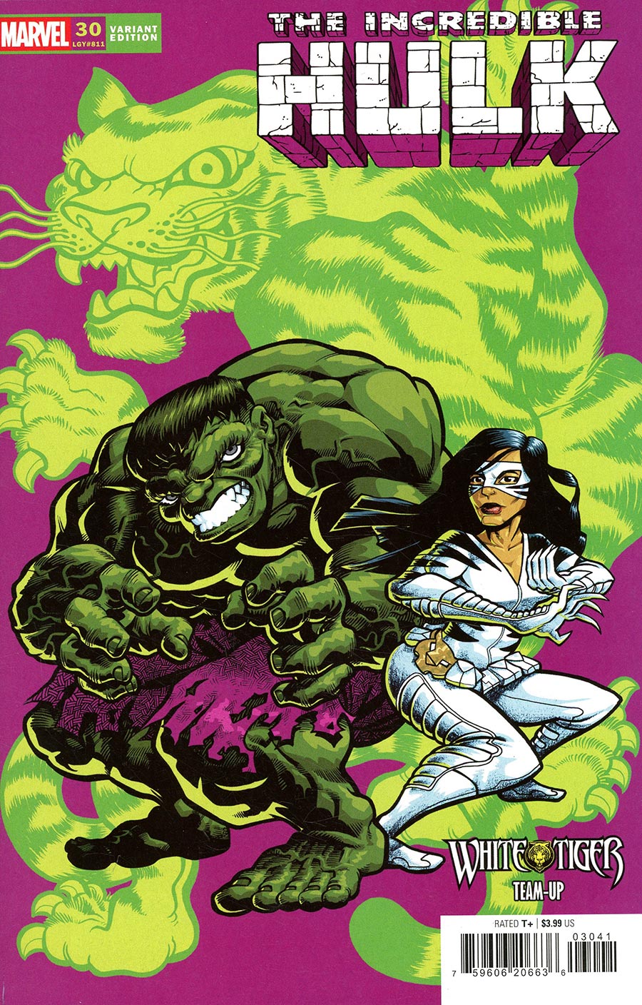 Incredible Hulk Vol 5 #30 Cover C Variant J Gonzo White Tiger Team-Up Cover