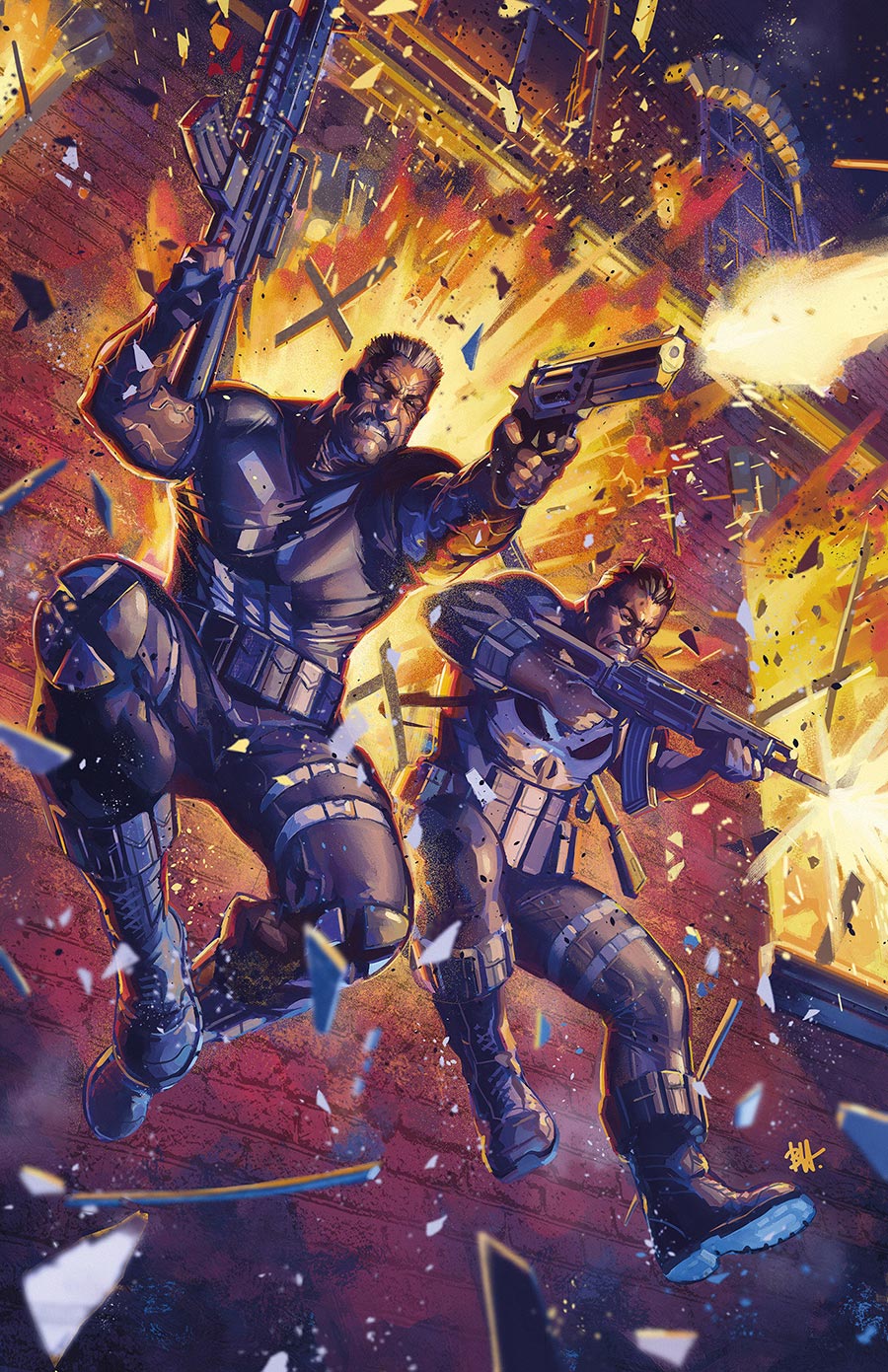 Marvel Knights Punisher #1 Cover E Incentive Ben Harvey Virgin Cover