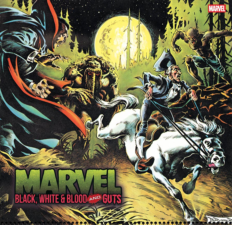 Marvel Black White & Blood And Guts #1 Cover F Incentive Frank Brunner Bicentennial Calendar Hidden Gem Variant Cover