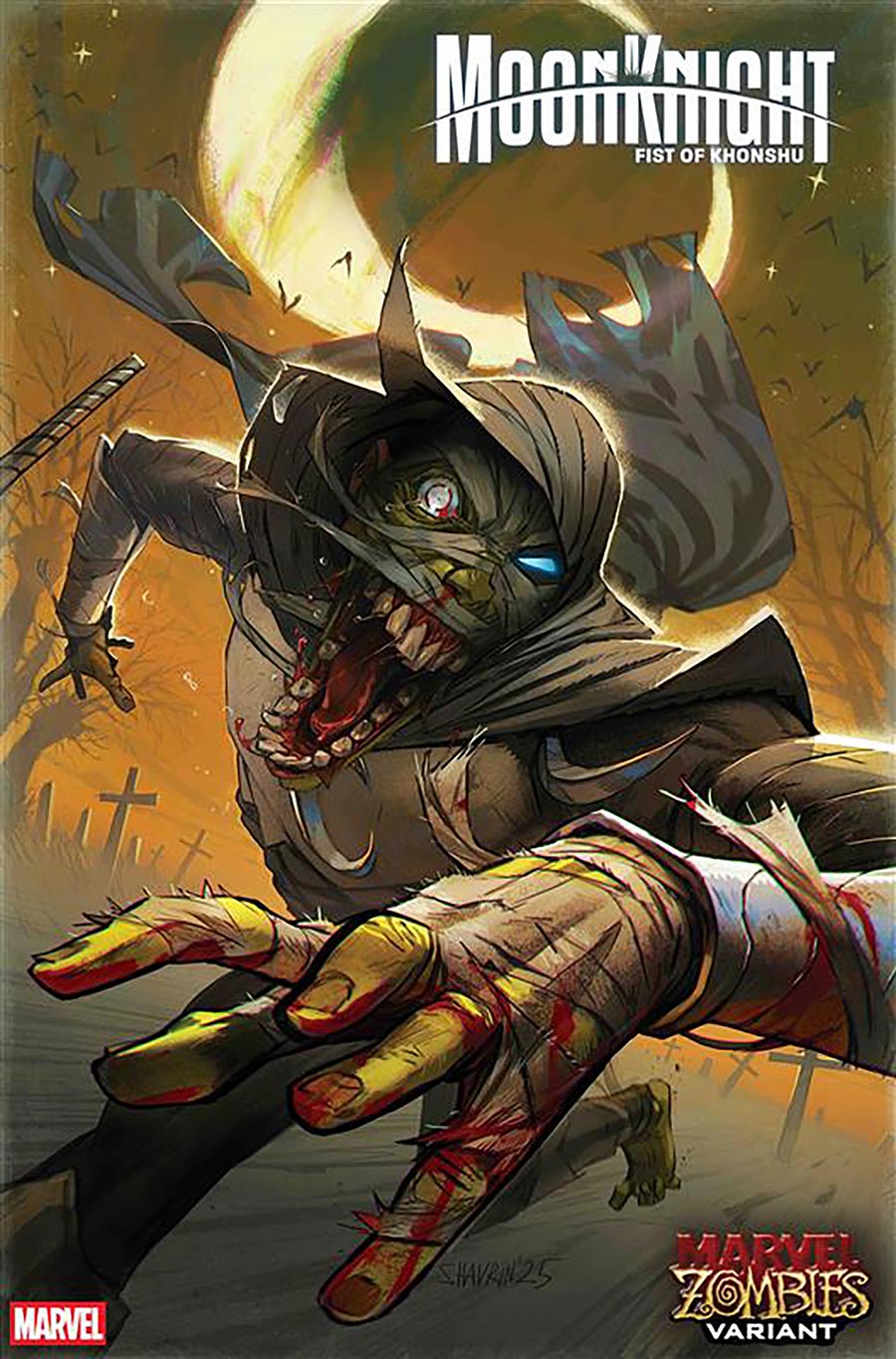 Moon Knight Fist Of Khonshu #13 Cover B Variant Ivan Shavrin Marvel Zombies Cover