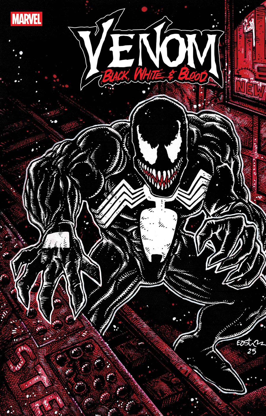 Venom Black White & Blood #3 Cover A Regular Kevin Eastman Cover