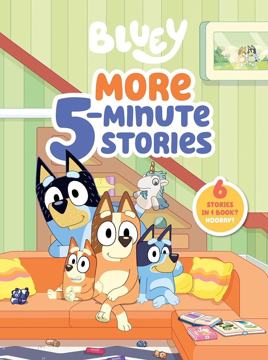 Bluey More 5-Minute Stories 6 Stories In 1 Book Hooray HC