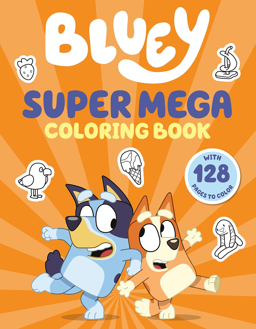 Bluey Super Mega Coloring Book TP