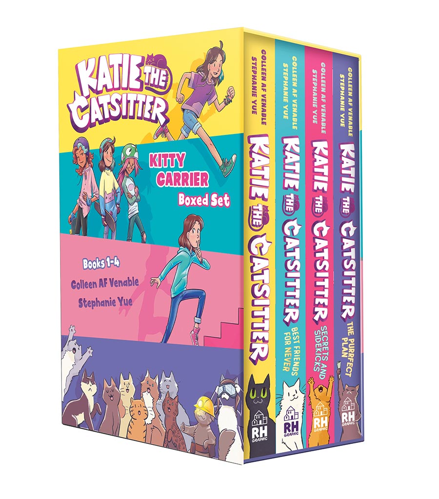Katie The Catsitter Kitty Carrier Box Set (Books 1-4)
