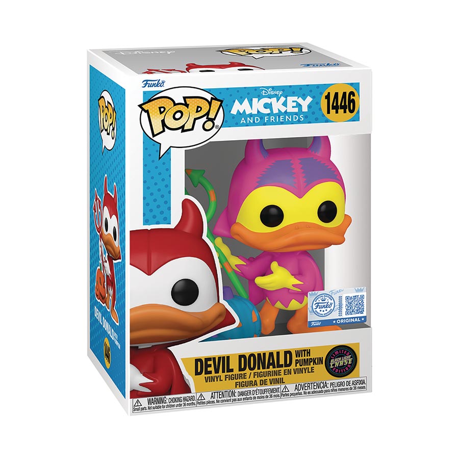 POP Disney Devil Donald With Pumpkin Chase Vinyl Figure