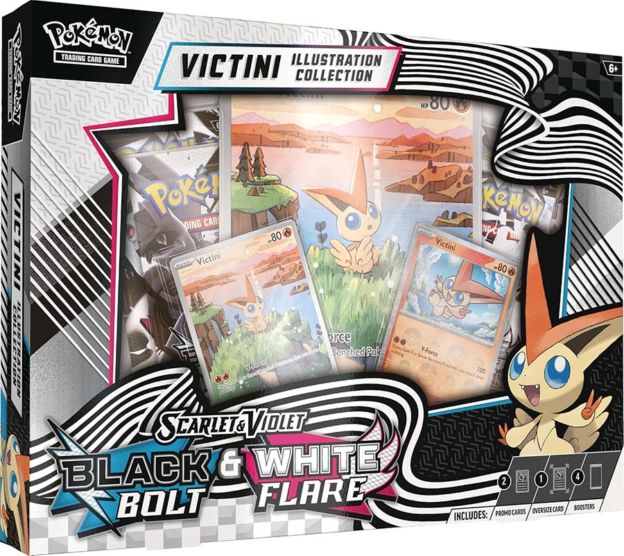 Pokemon Scarlet And Violet 10.5 Unova Victini Illustration Collection Case (6-Count)
