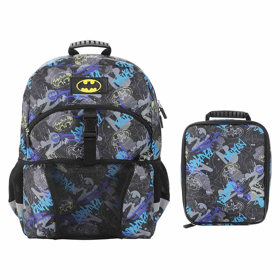 DC Comics Batman All-Over-Print Youth Lunch Kit & Backpack Set