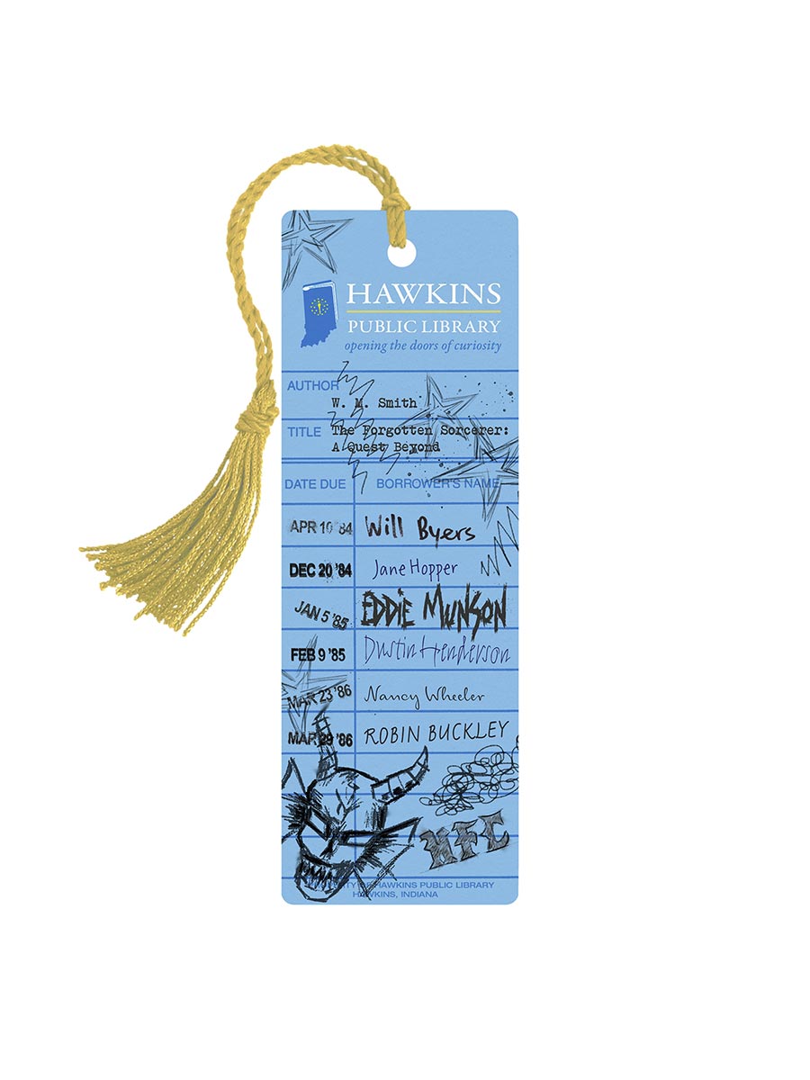 Stranger Things Hawkins Public Library Bookmark