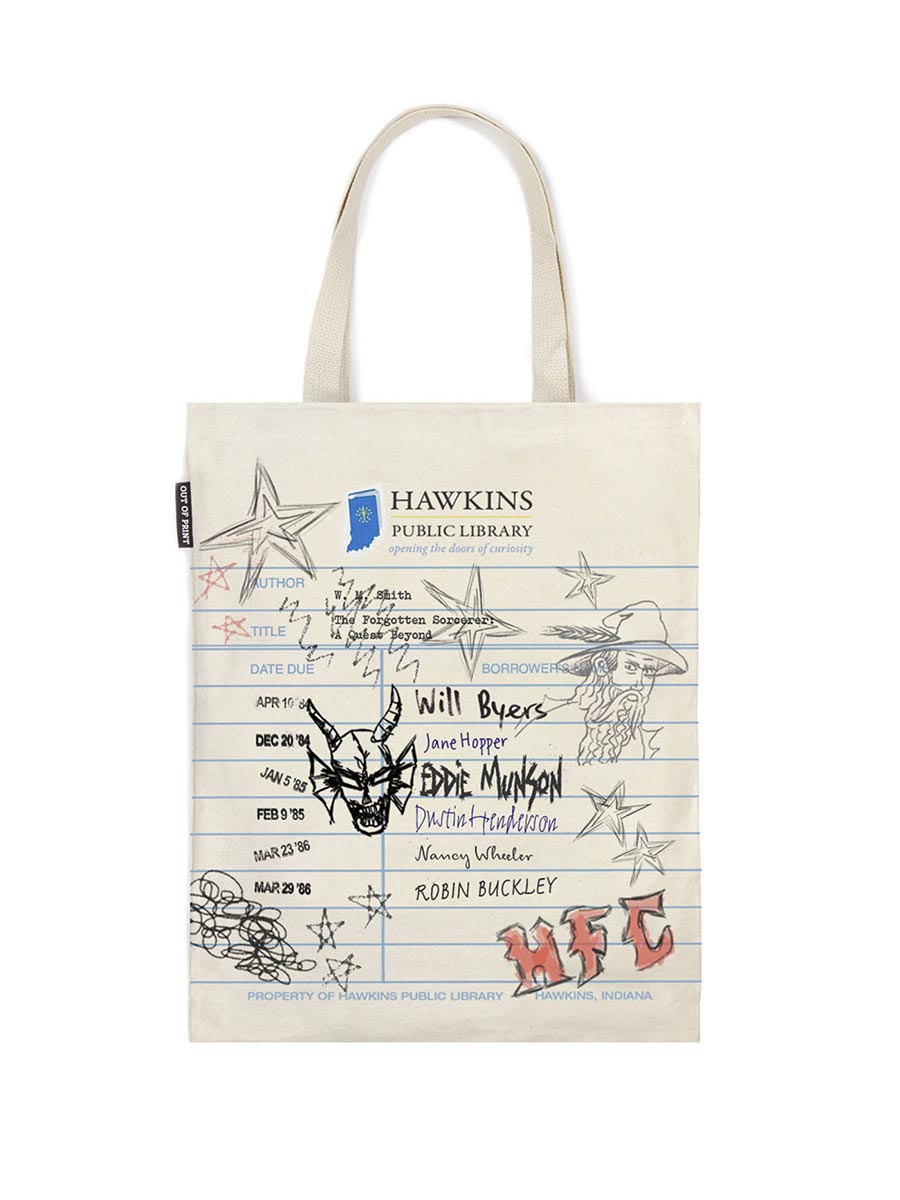 Stranger Things Hawkins Public Library Tote Bag
