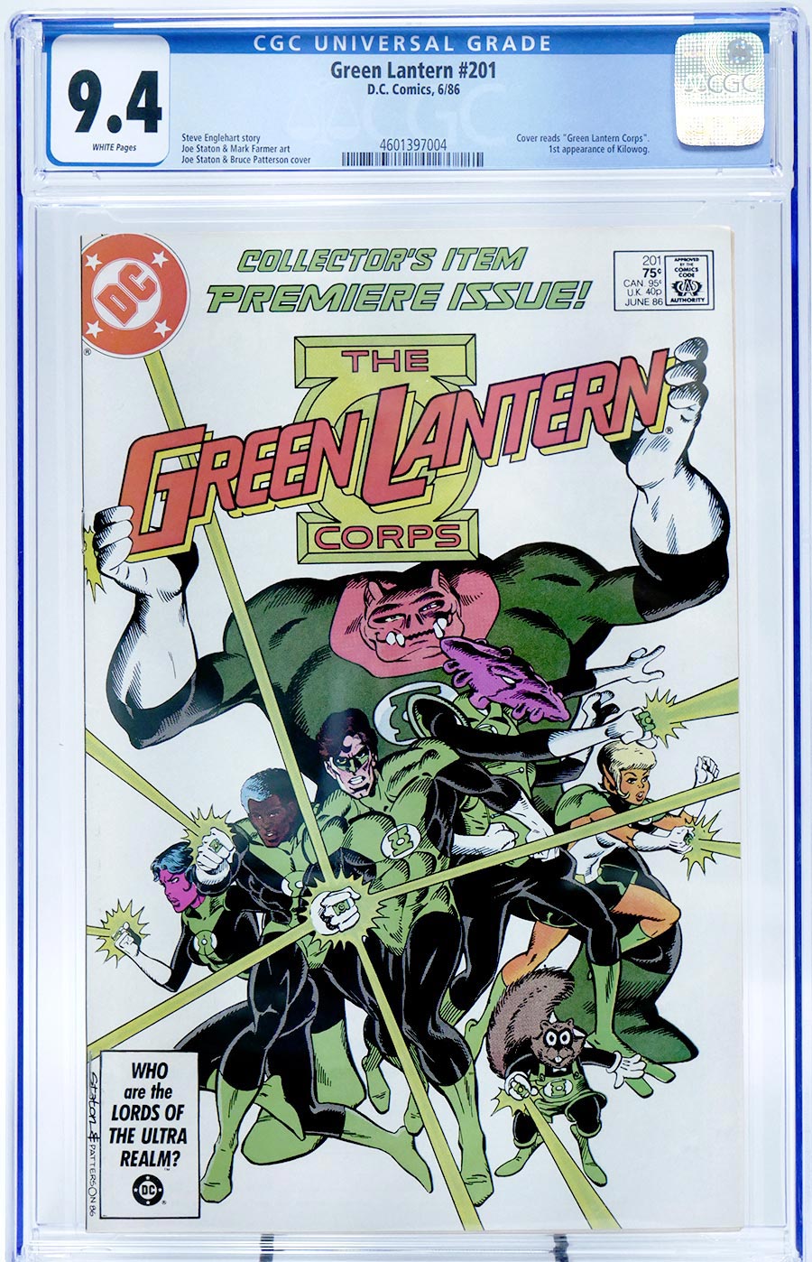 Green Lantern Vol 2 #201 Cover B CGC 9.4