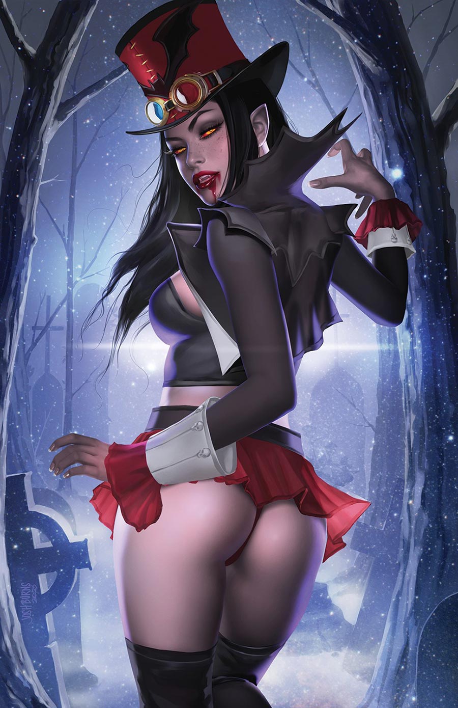 Grimm Fairy Tales 2025 Halloween Pinup Special #1 (One Shot) Cover C Variant Josh Burns Cover