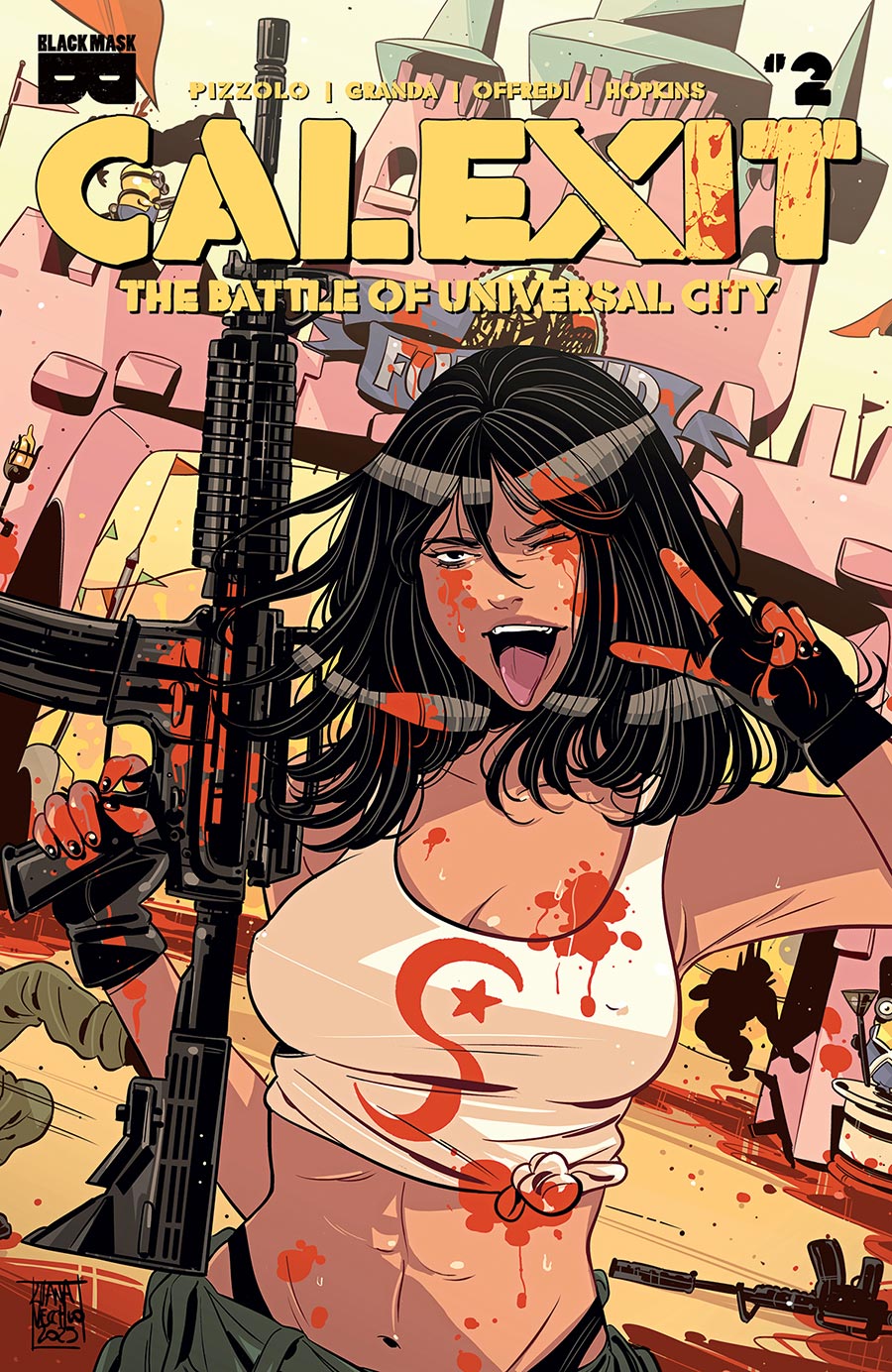 Calexit The Battle Of Universal City #2 Cover B Incentive Luana Vecchio Variant Cover