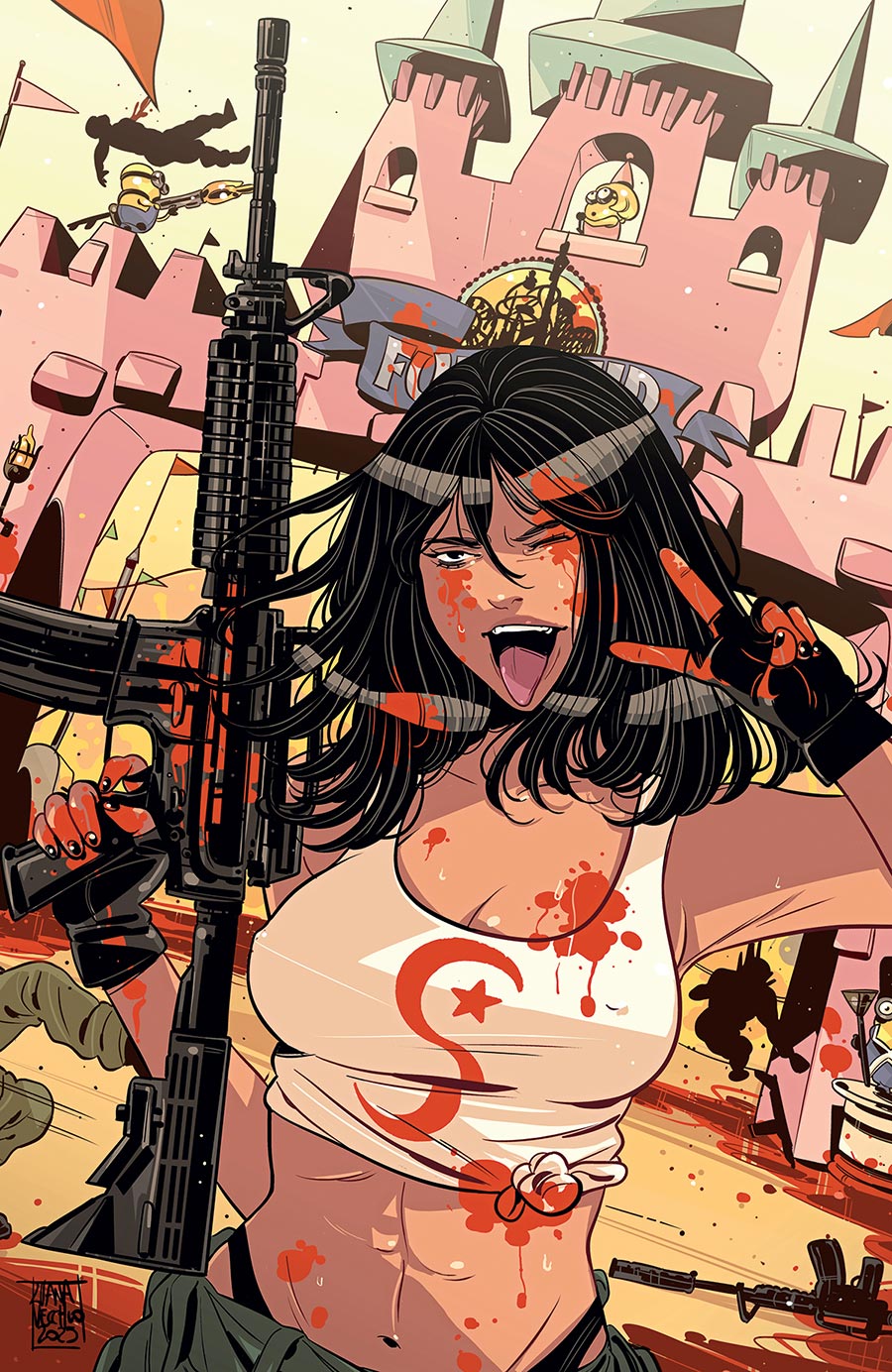 Calexit The Battle Of Universal City #2 Cover D Incentive Luana Vecchio Gallery Edition Cover