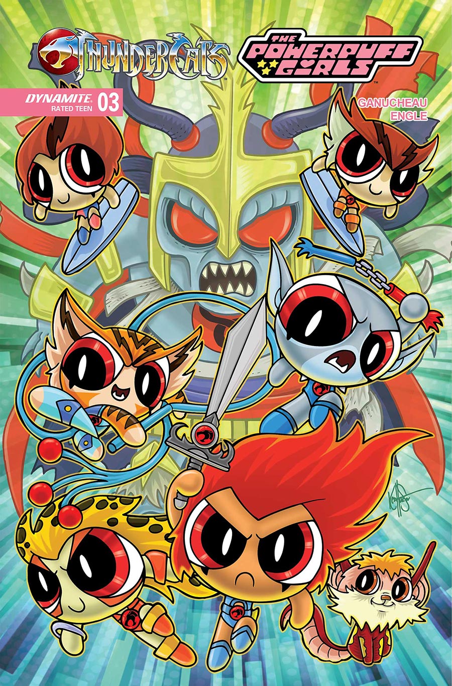 Thundercats Powerpuff Girls #3 Cover K Variant Ken Haeser Cover