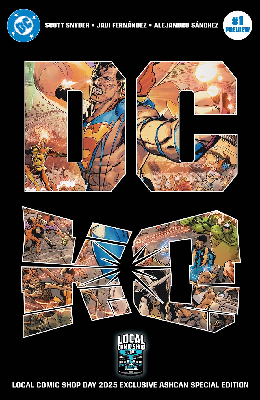 DC K.O. Ashcan #1 2025 LCSD Exclusive Cover B Variant Javier Fernandez Foil Cover (DC All In)