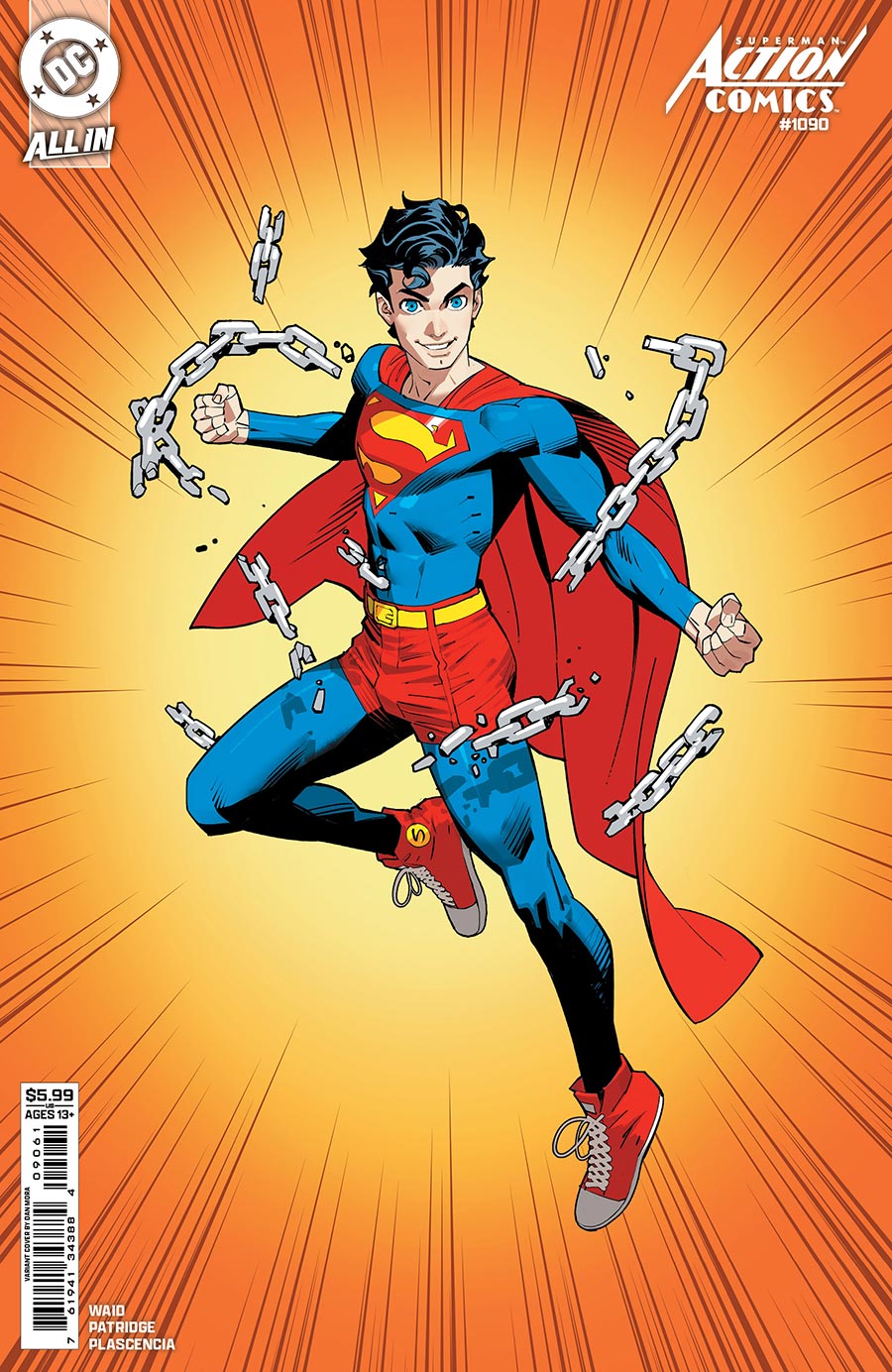 Action Comics Vol 2 #1090 Cover D Variant Dan Mora Corner Box Card Stock Cover (DC All In)