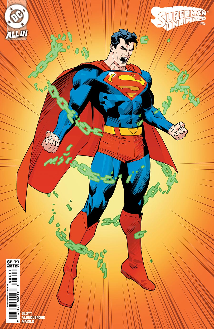 Superman Unlimited #5 Cover F Variant Dan Mora Corner Box Card Stock Cover (DC All In)