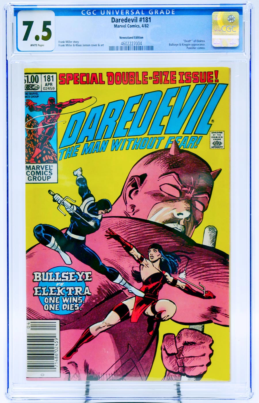 Daredevil #181 Cover F 1st Ptg CGC 7.5