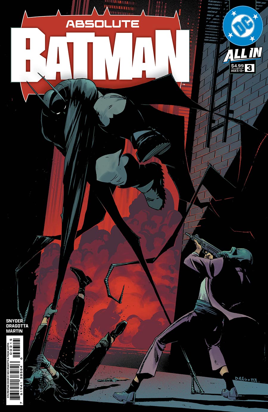Absolute Batman #3 Cover J 5th Ptg Nick Dragotta Variant Cover (DC All In)