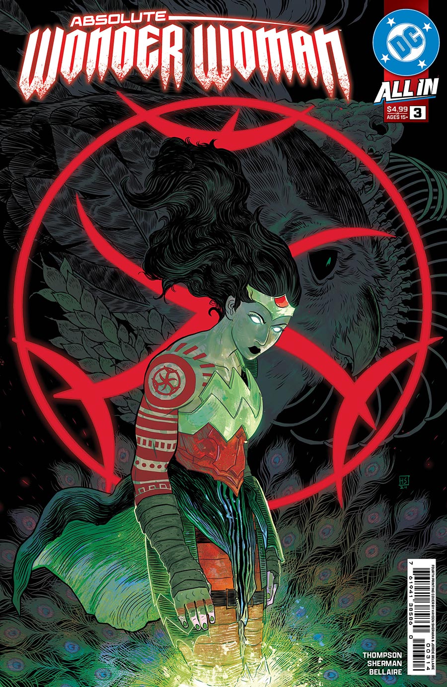 Absolute Wonder Woman #3 Cover H 4th Ptg Hayden Sherman Variant Cover (DC All In)