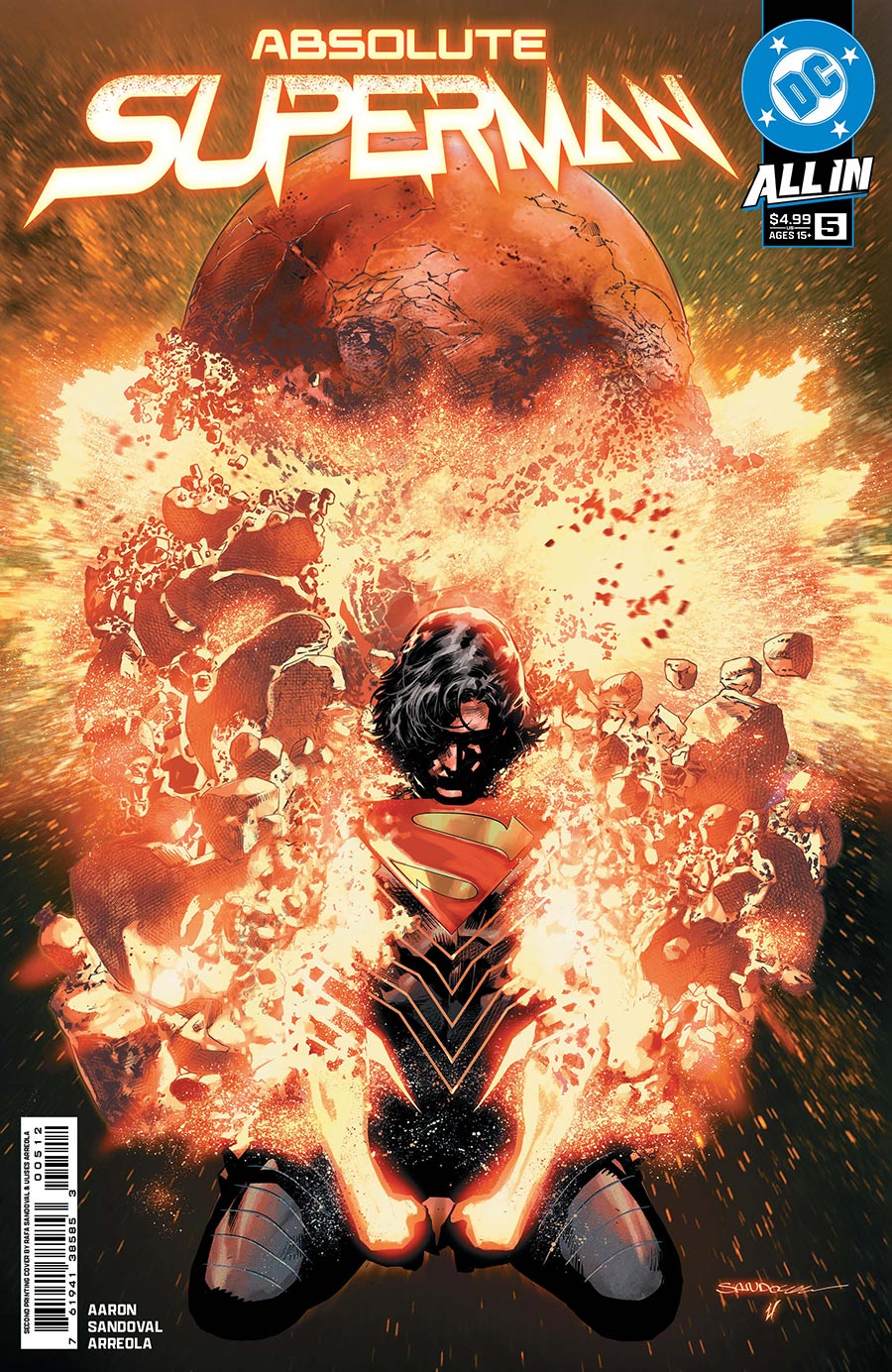 Absolute Superman #5 Cover F 2nd Ptg Rafa Sandoval Variant Cover (DC All In)
