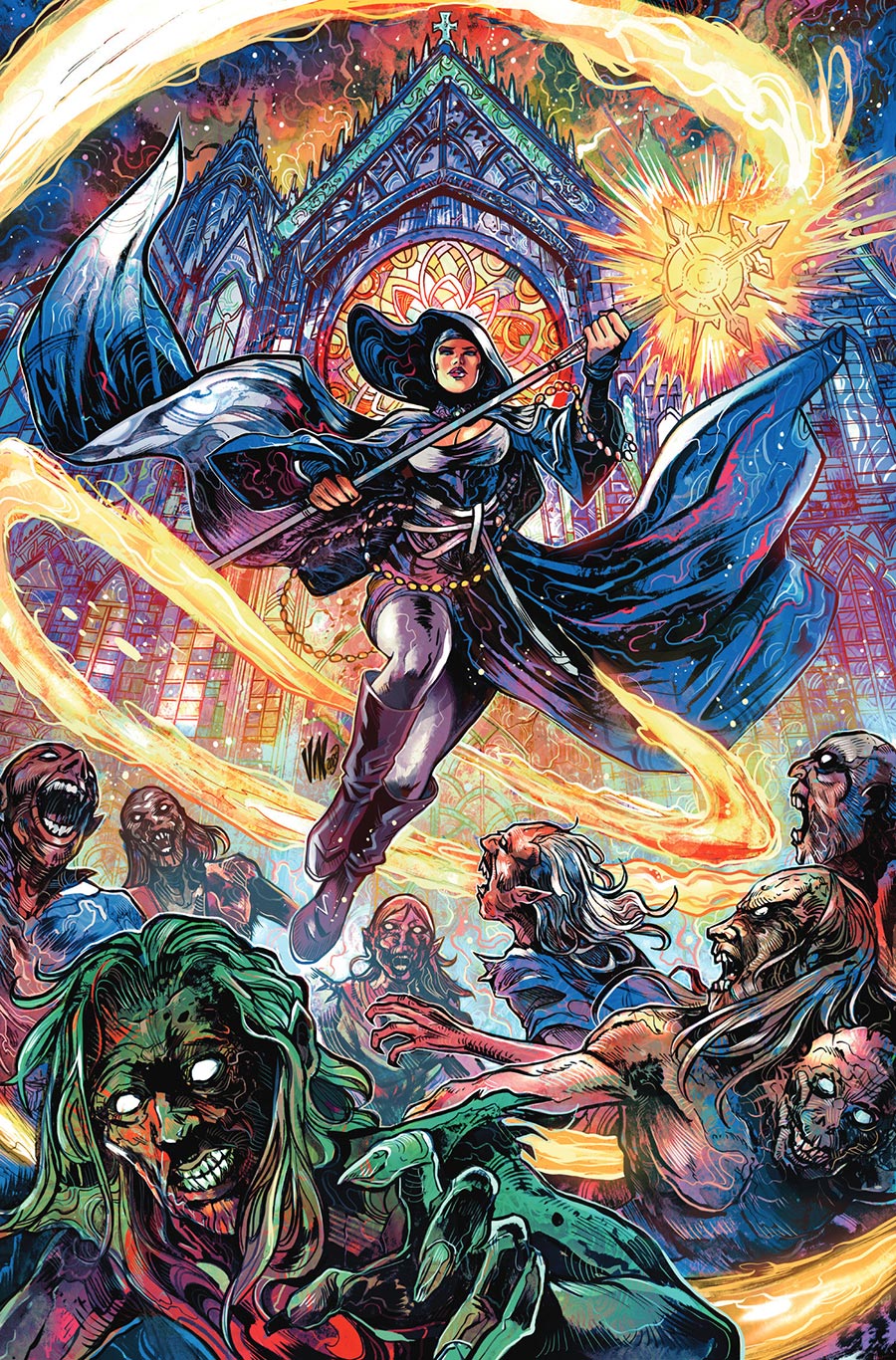 Marian Heretic #1 Cover J Incentive Vincenzo Riccardi Virgin Variant Cover