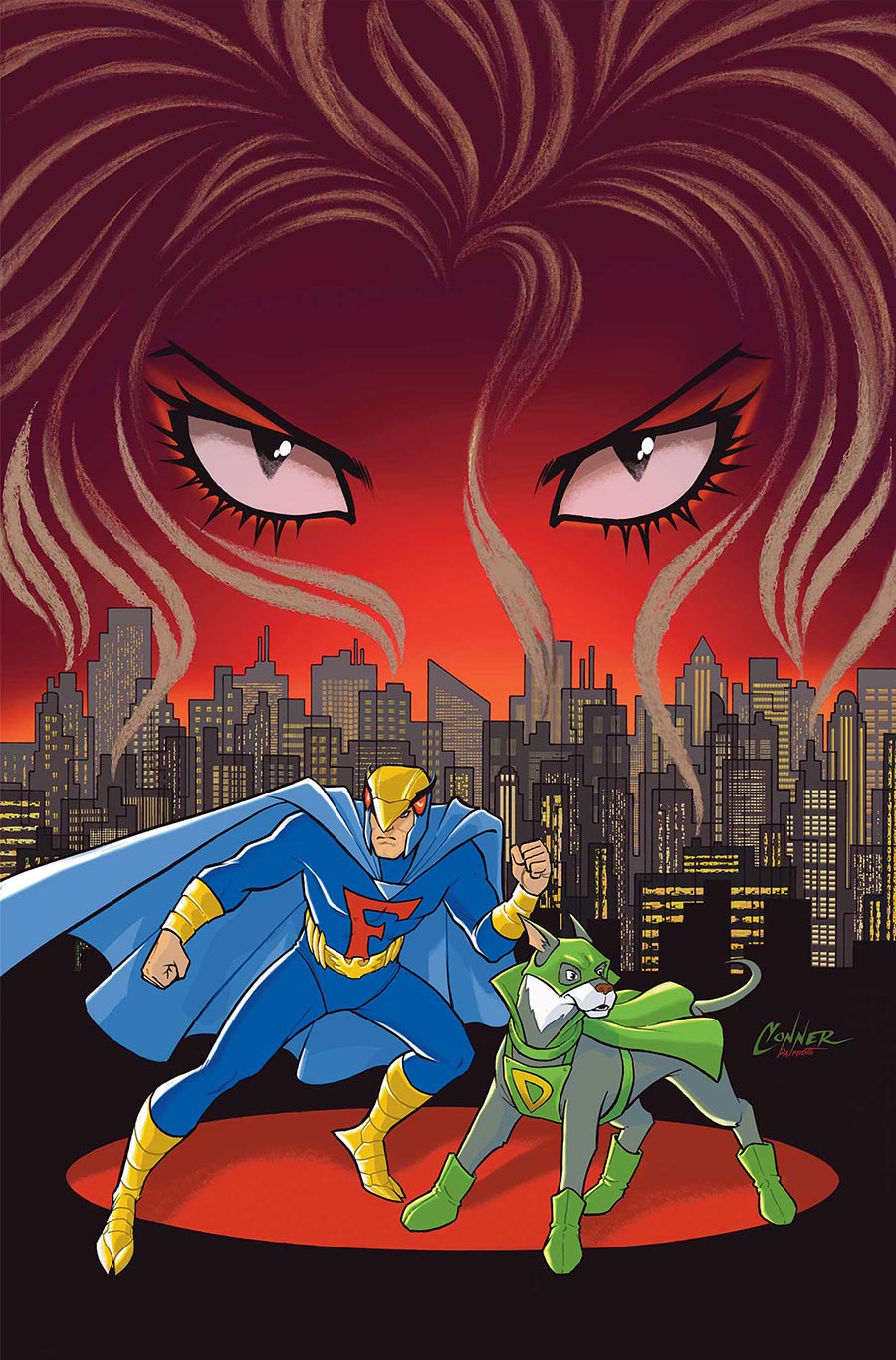 Blue Falcon And Dynomutt #1 Cover T Incentive Amanda Conner Foil Virgin Cover