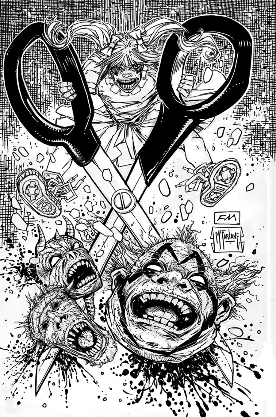 Curse Of Sherlee Johnson #3 Cover D Incentive Frank Miller & Todd McFarlane Black & White Variant Cover (Spawn Universe)
