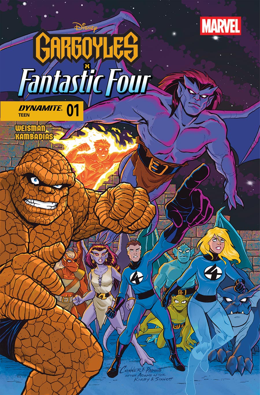 Gargoyles x Fantastic Four #1 (One Shot) Cover C Variant Amanda Conner Cover
