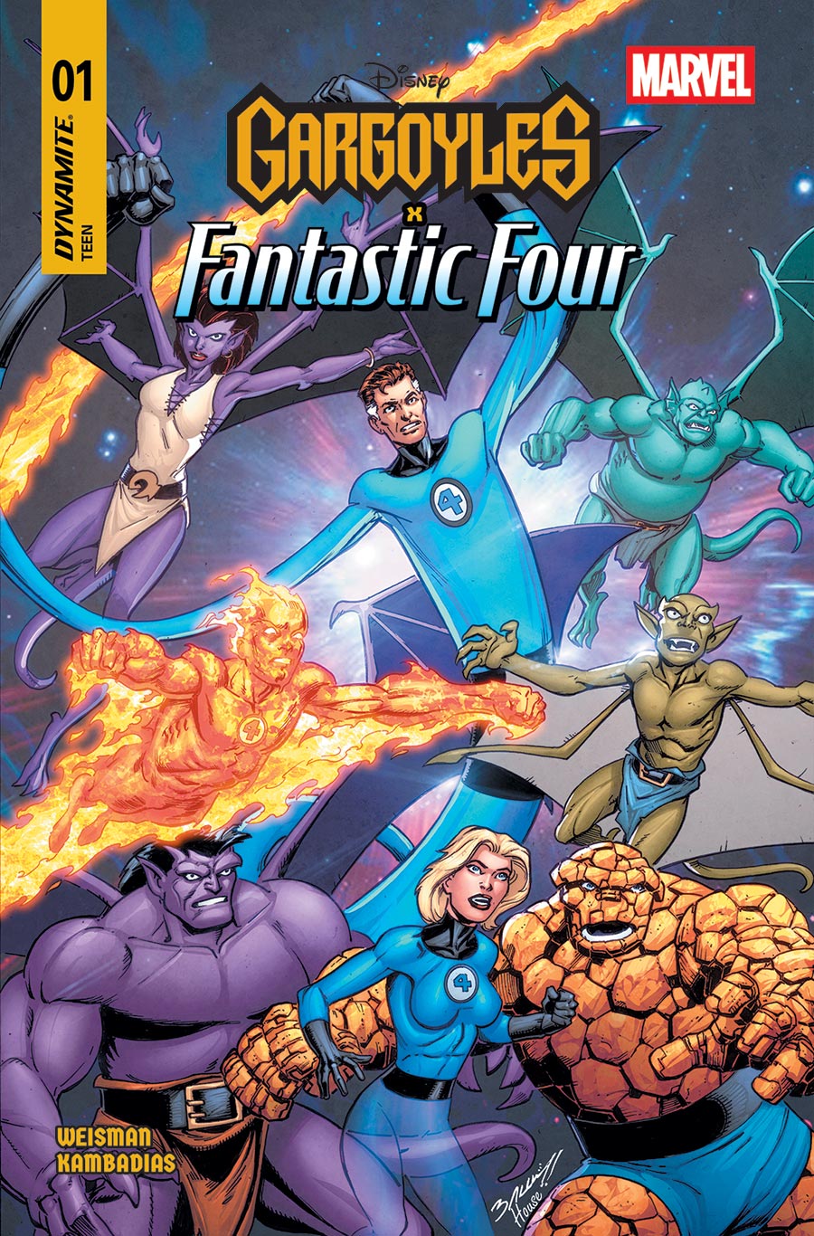 Gargoyles x Fantastic Four #1 (One Shot) Cover D Variant Mark Bagley Cover
