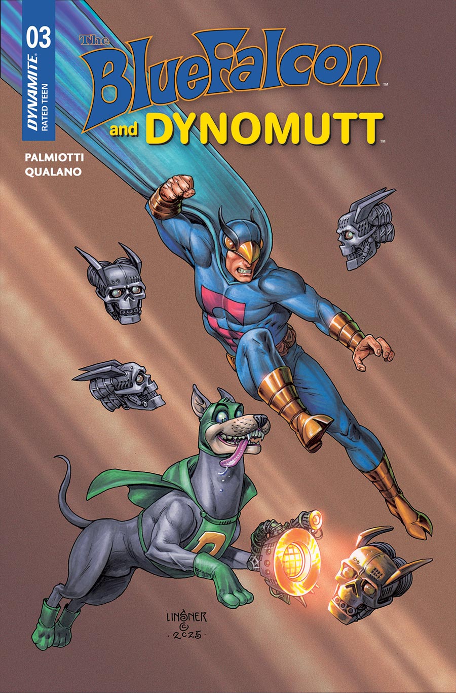 Blue Falcon And Dynomutt #3 Cover C Variant Joseph Michael Linsner Cover